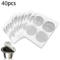 Kavos kapsulių dangteliai Aliuminio folijos sandarikliai Lipdukai Lipni apsauga 40Pcs