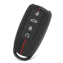 Silikoninis raktų pakabukas Automobilio raktų priedų laikiklis Raktų dangtelis dėklas, skirtas Chery Omoda 5 C5 Tigo 7 8 Pro Max Tigo 7 8 Plus Arrizo 5 Plus juoda