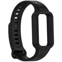 Silikoninis apyrankės dirželis skirtas „Redmi Band 3“ apyrankės laikrodžio apyrankei, skirtas „Xiaomi Band 9 Active“ juoda