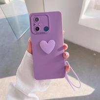 Redmi12c Širdelės formos silikoninis dėklas su raišteliu, skirtas Xiaomi Redmi NOTE 11 12c 12 4g 10 10a 10c 8 9 9a 9c Nfc A1 A2 Redmi12 Kameros dangtelis Redmi12 Redmi 12 4G