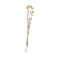 5 vnt. Difuzoriaus rotango lazdelės 21cm/8,3col. Aromaterapija Medinė karoliukų lazdelė Kvapų difuzorius beige