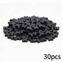 30/60/120 vnt. Akmens Kryžiuko Karoliukai, Juodas Kryžiuko Karoliukas Kryžiuko Akmens Karoliukas Kryžiuko Pakabukas Apyrankės Auskarai DIY Papuošalų Gamybai 60pcs juoda