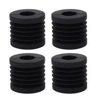 4pcs Printer Foot Pads Anti Vibration Shock Absorption Rubber Printer Foot Mat for Bambu Lab X1 X1C black