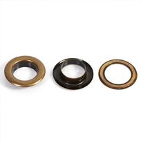 20 rinkinių bronzos juodos aukso apvalios kilpos grometės Hamde rankdarbių priedai 14 mm 12mm