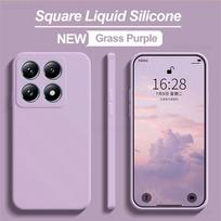 Prabangus smūgiams atsparus skysto silikono telefono dėklas Xiaomi Mi 14T Mi 14 T Mi14T Pro galiniam dangteliui, pagamintas iš minkšto TPU For Xiaomi 14T Pro