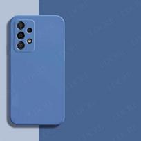Dėl Samsung Galaxy A53 dėklo A23 A33 A73 A03 Core A22 A53 dėklo Silikoninis minkštas paprastas korpusas Guminis apsauginis Samsung A53 dangtelis S22 mėlyna