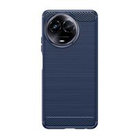For Realme 11Case Cover OPPO Realme 11 Capas New Armor Carbon Fiber Shockproof Phone Bumper Back Soft TPU Fundas Realme 11 4G Realme 11 4G Global mėlyna