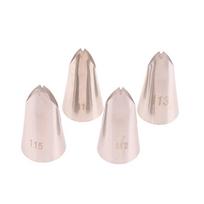 #112 #113 #114 #115 Leaf Shape Piping Nozzle 4 Pcs Set Pastry Icing Tips For Cake Cream Decorating Baking Diy