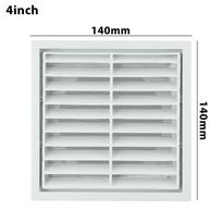 White Grille Air Outlet 100MM/125M/150MM Auxiliary Materials 100mm