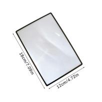 Didinamasis stiklas A5 viso puslapio didelio lapo didinamasis stiklas Didinamasis stiklas knygos puslapio padidinimas 3x itin plona didinimo lupa 12*18cm