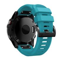 26 20 22mm Silikoninis Laikrodžio Dirželis Riešo Apyrankė Garmin Fenix 7x 7 6X 6 6S Pro 5X 5 5S Plus 3 3HR dirželis Greito Atsegimo EasyFit Dirželis 26mm Fenix 7x 6X 5X dangaus mėlyna spalva
