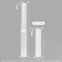 Transparent Abs Telescopic Pen Holder Art Painting Brush Pencil Holder Suitable For Outdoor Sketching Brush Storage