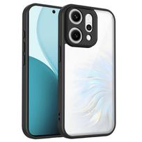 Skaidrus silikoninis dėklas Oppo Reno 14 Reno14 14F 13 13F F FS 12 12F 11 10 11F Pro PC galinis TPU bamperis smūgiams atsparus telefono dangtelis Reno 14 Global juoda
