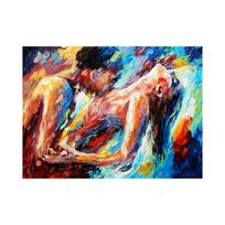 Abstrakti aistra Seksualus drobės paveikslas Modernios nuogos moters ir vyro plakatai ir spaudiniai Sienos meno paveikslai svetainei Namų dekoras 21x30cm Unframed