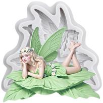 Flower Fairy Silicone Molds Butterfly Fairy Fondant Mold Cake Decorating Tools Cupcake Topper Candy Chocolate Gumpaste Mold pilka spalva