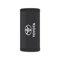 1/2 vnt. Automobilio stogo rankenos dangtelis Durų porankio odinis apmušalas Toyota Gazoo Racing Corolla TRD Yaris Chr Auris Rav4 Camry Prius Prado Avensis 1pcs TOYOTA juoda