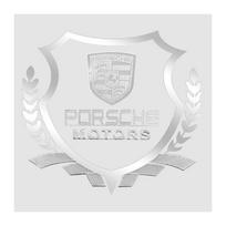 Automobilio emblema Kėbulo šoninė Metalinė 3D emblema Kviečių varpos Lipdukas Decal Automobilio išorės priedai Porsche Boxster Cayenne Macan Cayman 911 918 996 917 991 geltona