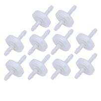 10PCS Barb Check Valve PP Plastic Ozone Resistant Diaphragm Single Way Water Stop Valve 3mm Translucent