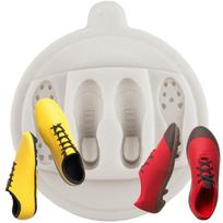 Futbolo žaidėjo silikoninės formelės Futbolininkas Futbolo bateliai Fondanto formelė Torto dekoravimo įrankiai Cupcake viršus Saldainiai Šokoladas Gumos masės formelė pilka spalva