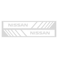 2 vnt. Automobilio galinio vaizdo veidrodėlio dekoratyviniai lipdukai 3D lipdukas Stilius Nissan Nismo Almera Tiida Juke Teana Qashqai 350Z 370Z GTR Nissan balta