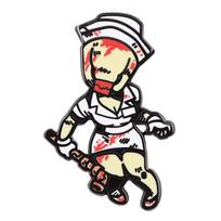 **Silent Hill 2 Bloody Nurse Enamel Pin: Horror Game Inspired Badge** balta