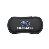 Car Leather Knee Pad Cushion Cushion Thigh Support Anti-collision Pad For Subaru XV BRZ WRX STI Forester Ascent Impreza Legacy Outback Levorg juoda