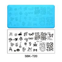 12*6cm Floral Leaf Image Nail Stamping Plates Cute Animal Image Nail Designs Nail Stamp Templates Nail Art Printing Stencil Tool