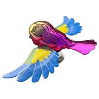 Car Wind Bird Spinner with Motion Flapping Wings Exterior Decoration mėlyna
