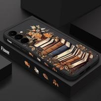 Knygos spausdinimo dėklas Samsung Galaxy S24 S25 FE S26 S25 S23 S22 Ultra A17 A56 A16 A55 A25 A15 A36 A54 5G dėklas su dirželiu Minkštas dėklas Samsung S26 juoda