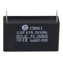 11uF/13uF 350V CBB61 Paleidimo kondensatorius Lubinio ventiliatoriaus kondensatorius Elektros galios relės Jungiamasis kondensatorius Patvarus