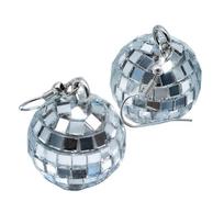 LED Shaking Glowing Ball Earrings Retro Dangle Earrings Stylish Drop Earrings Ear Pendants for Party and Daily Wear 1 gray