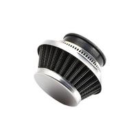 Rustproof Universal Bikes Motorcycle Engine Air Filter Stainless Steel Long Lasting Dust Protection Enhancing Filtration 35MM sidabras