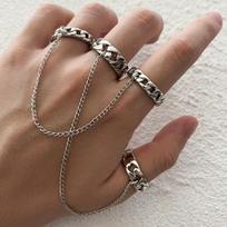 Vyrų gotiškas pankroko žiedų rinkinys: Retro varlės, gyvatės, kaukolės, vorų stiliai Alloy Ring