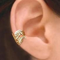 Cao Shi Minimalist Retro Leaf Ear Cuff - No Piercing Distressed Look Earrings for Women