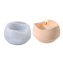 Candle Holder Mold Candle Cup Mold Undulation Symmetry Candle Base Molds Succulent Planter Molds Crafting Mold for Craft 1