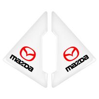 2 vnt. Skaidrus automobilio durų kampo apsauginis lipdukas nuo įbrėžimų, skirtas Mazda 3 6 CX5 2 CX3 CX9 MX5 RX8 Axela Demio MS CX5 2 Axela Demio Atenza MS balta