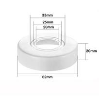 Dengtas Dušo Maišytuvo Dangtelis Reguliuojamas Vamzdis Sieniniai Dangteliai Naudingas Maišytuvo Dekoras Dušas White-6x2cm white