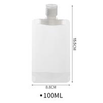 100/50/30ml Kelioninė tuščia spaudžiama pakuotė, losjono dozavimo maišeliai, daugkartinio naudojimo, nepralaidi skysčiui, šampūno talpyklės, kosmetikos laikymo buteliukas 100ML-1PC