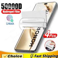 4 vnt. minkštas hidrogelio plėvelė Honor 200 Pro 300 400 Ultra 100 90 80 70 60 50 SE 30 20 Lite Pro, ne stiklinis ekrano apsauginis plėvelė For Honor 200 Pro balta