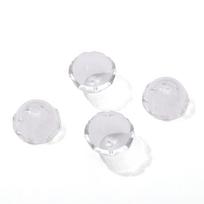 Akrilinės skaidrios medūzos vėjo varpelių dangteliai, pakabukai „pasidaryk pats“ papuošalų aksesuarams 22x12.5mm 5pcs skaidrios baltos spalvos