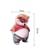 Mielas Shiba Inu automobilio lipdukas nuo susidūrimo, juokingas šuns buferio apsaugos lipdukas, kūrybiška automobilio išorės dekoracija 1 brown