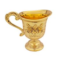 Luxurious Ornamental Metal Goblet Feature Handcrafted Baroques Pattern Suitable For Weddings And Dining auksas