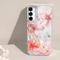 Rožinė lelija Kietas galinis dangtelis Samsung Galaxy A56 A55 A54 A16 A17 A34 A15 A07 A36 A57 A26 A06 A14 A37 telefonui Gėlės Dangtelis Samsung Galaxy A16 balta