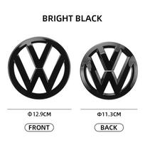 VOLKSWAGEN VW 2 vnt. Automobilio priekinių grotelių emblemos keitimas Automobilio logotipo lipdukai Volkswagen VW Golf 5 MK5 GTI 129mm X 113MM
