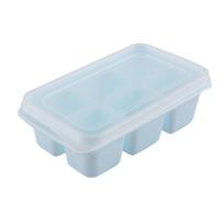 Ice Tray Food Grade PP Easy Cleaning Stackable Design Soft 11.5x7x4cm Compact   Tray with Lid for