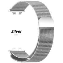 Milanieto tipo apyrankė Huawei Band 11/11Pro išmaniajai laikrodžiui, magnetinė apyrankė, metalinė nerūdijančio plieno apyrankė Huawei Band 8/9/10 dirželis Huawei Band 8/9/10 sidabras