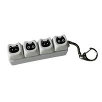 Juodo Katino Fidget Klaviatūra 4/9 Klavišai Nerimo Malšinimas Pirštų Clicker Raktų Pakabukas Biuro Mokyklos Kelionės Dekompresijos Mygtukas Sensorinis Žaislas Kabantis Dekoras B