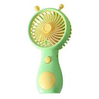 Snail-Shaped Handheld Fan with USB Charging Cute Portable Mini Fan with 2 Speeds Lightweight Quiet Summer Gadget for Travel Office Outdoor žalia