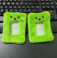 Cute Animal Plush Backpack Keychain & Card Holder - 3-Inch Pendant for Photos and Cards