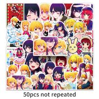 50 Oshi no Ko Anime Character Stickers - HD Graffiti Journal Decor